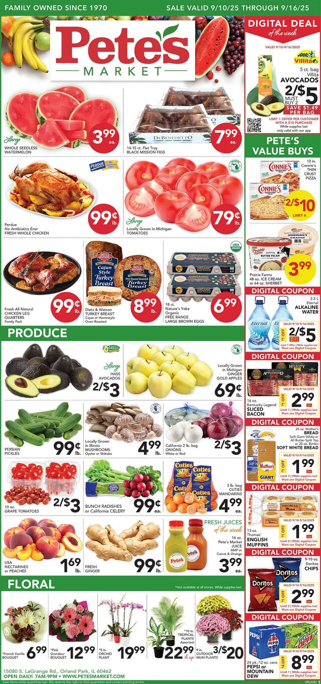 Catalogue Pete's Fresh Market from 09/03/2025