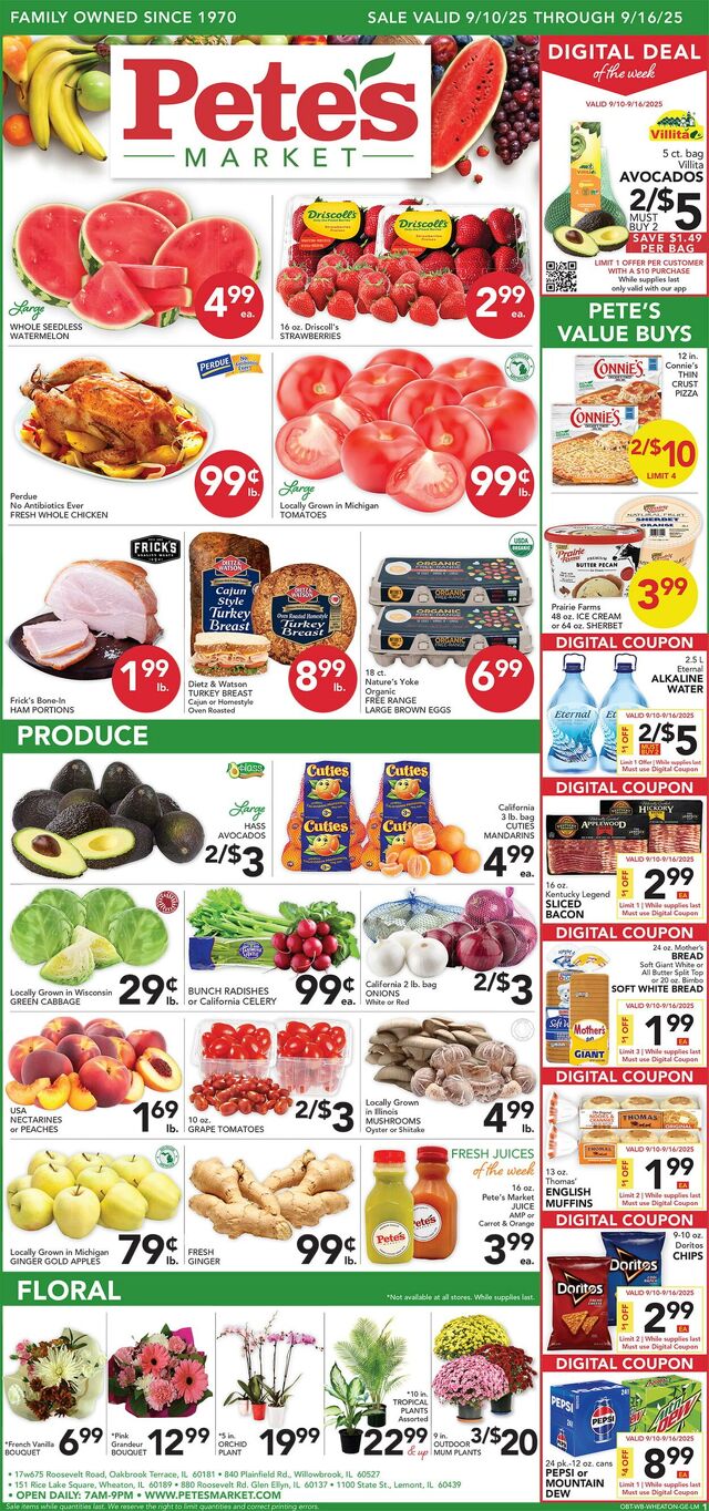 Catalogue Pete's Fresh Market from 09/03/2025