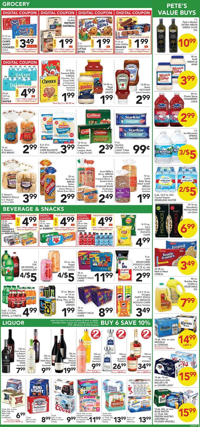 Catalogue Pete's Fresh Market from 09/03/2025