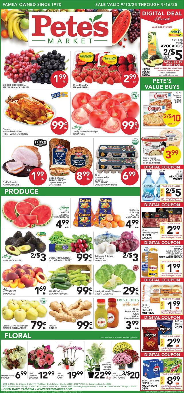 Catalogue Pete's Fresh Market from 09/03/2025