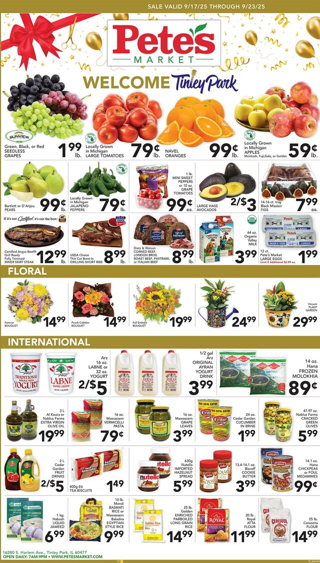 Catalogue Pete's Fresh Market from 09/17/2025