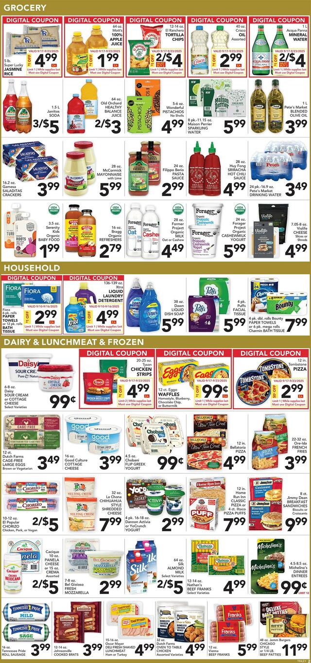 Catalogue Pete's Fresh Market from 09/17/2025