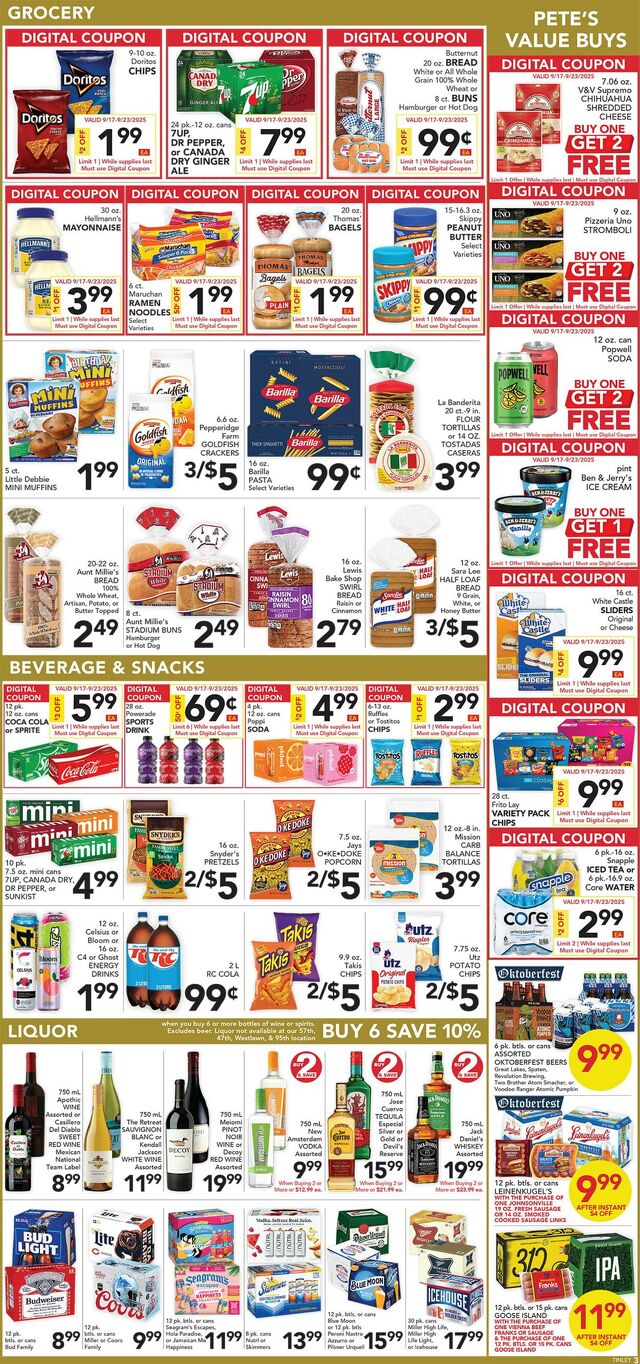 Catalogue Pete's Fresh Market from 09/17/2025