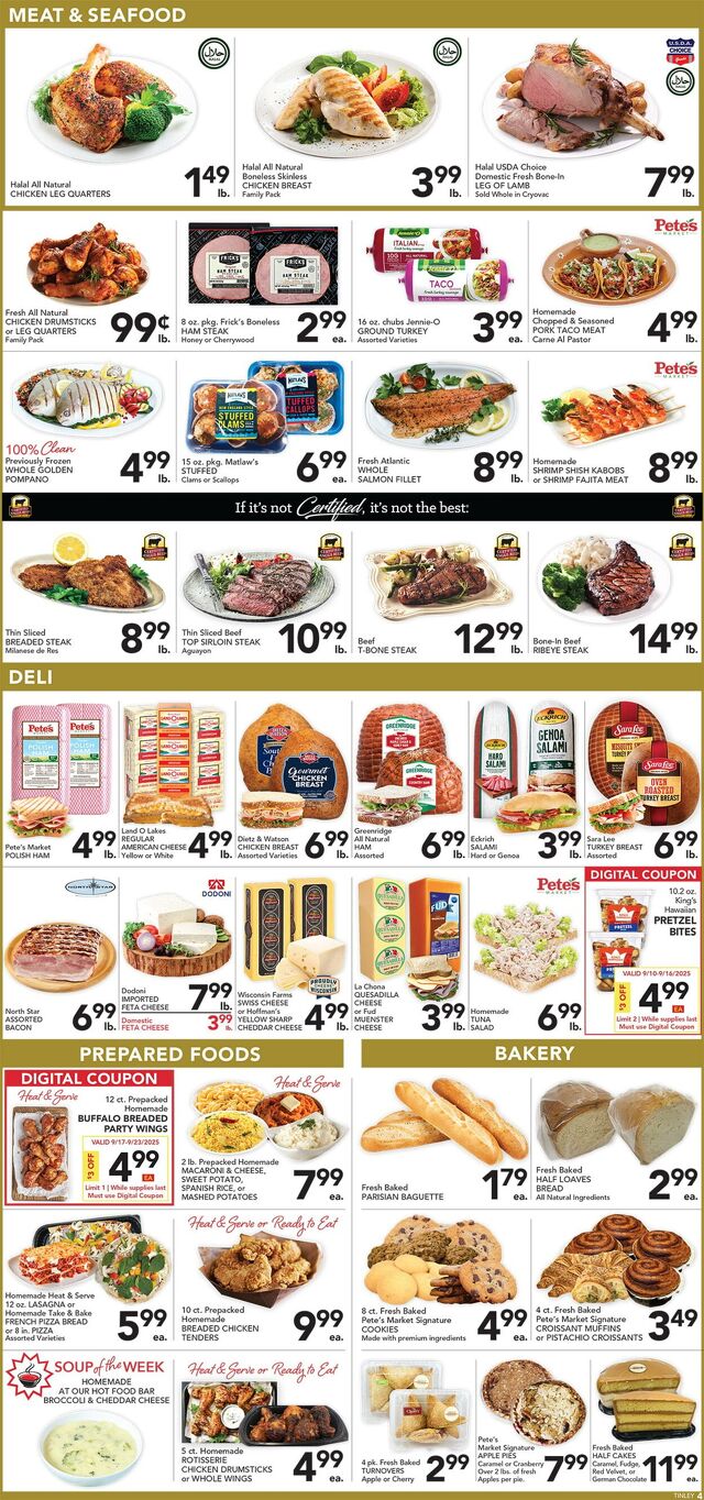 Catalogue Pete's Fresh Market from 09/17/2025