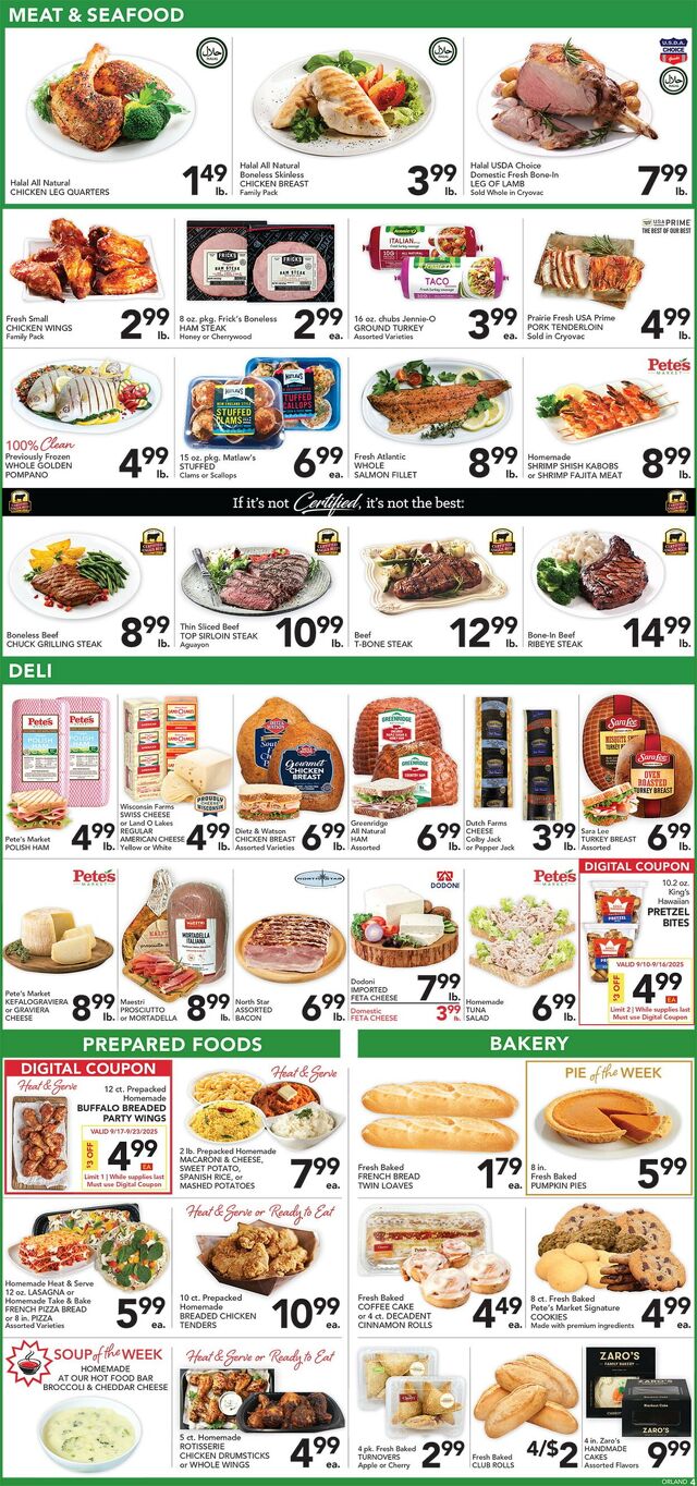 Catalogue Pete's Fresh Market from 09/17/2025