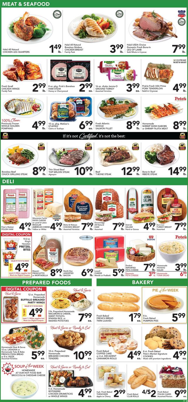 Catalogue Pete's Fresh Market from 09/17/2025