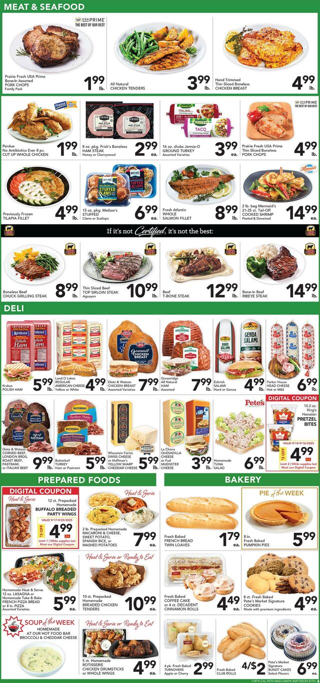 Catalogue Pete's Fresh Market from 09/17/2025