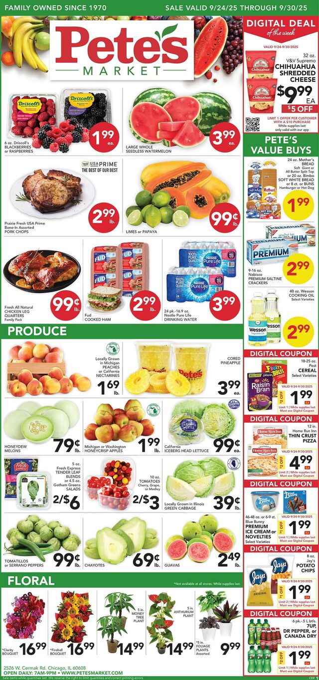 Catalogue Pete's Fresh Market from 09/17/2025