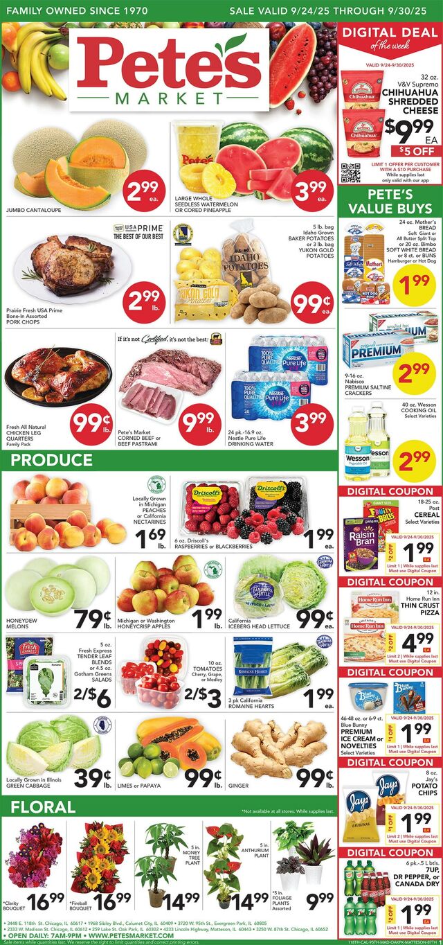 Catalogue Pete's Fresh Market from 09/17/2025