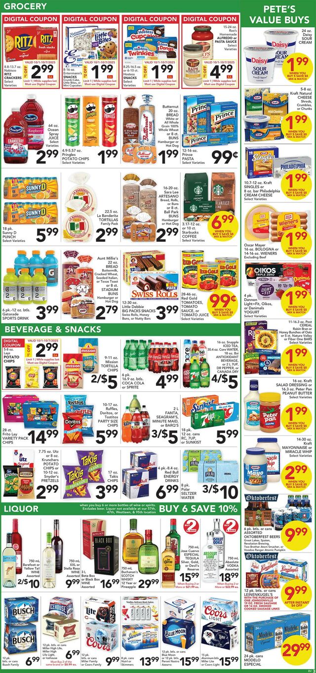 Catalogue Pete's Fresh Market from 10/01/2025