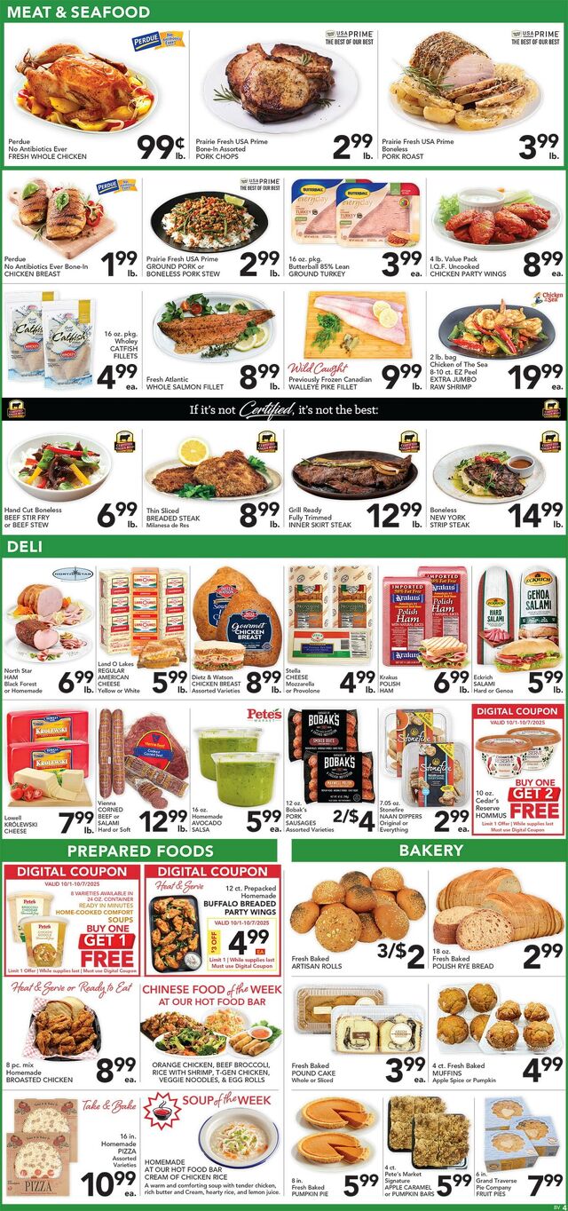Catalogue Pete's Fresh Market from 10/01/2025