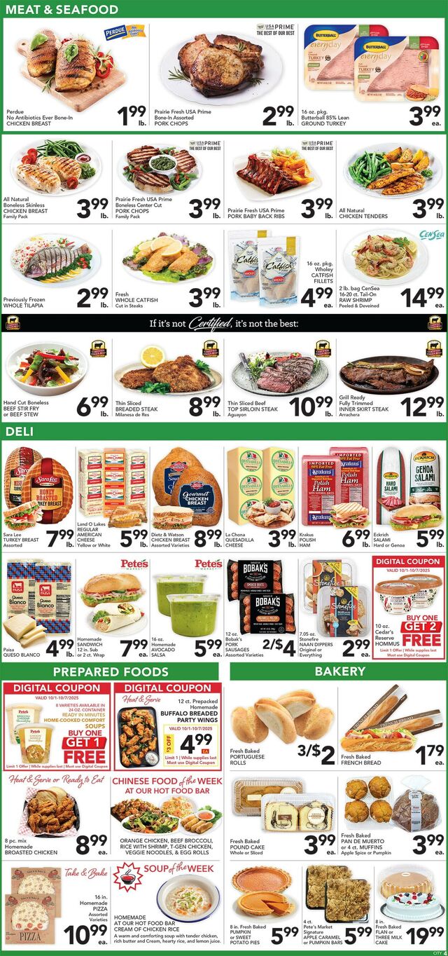 Catalogue Pete's Fresh Market from 10/01/2025