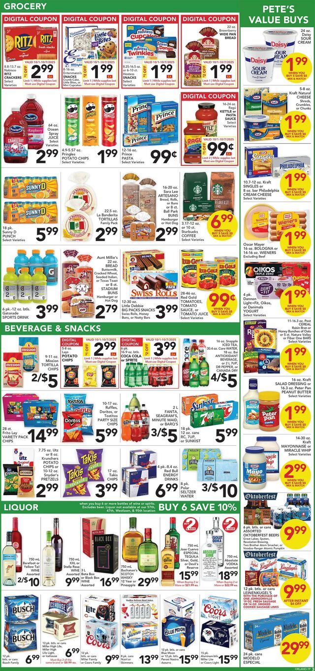 Catalogue Pete's Fresh Market from 10/01/2025