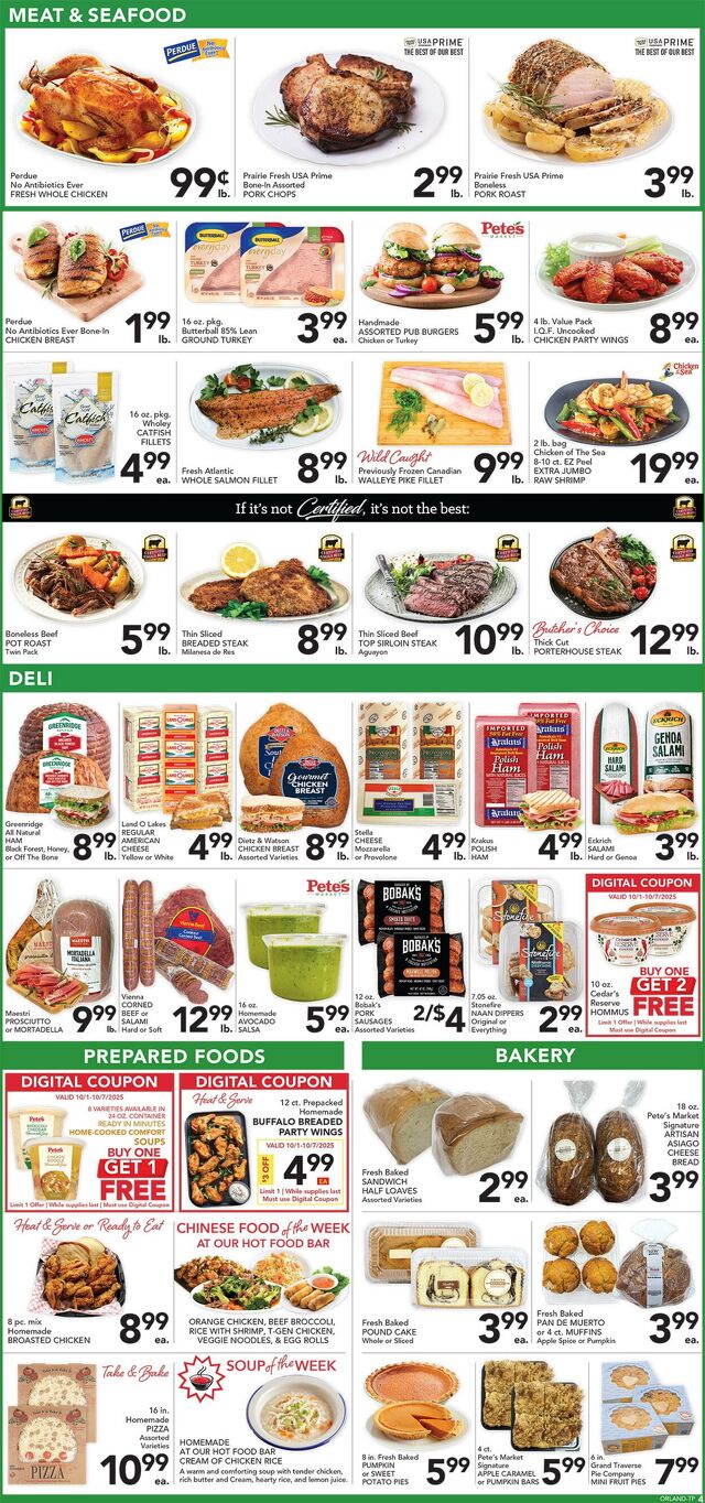 Catalogue Pete's Fresh Market from 10/01/2025