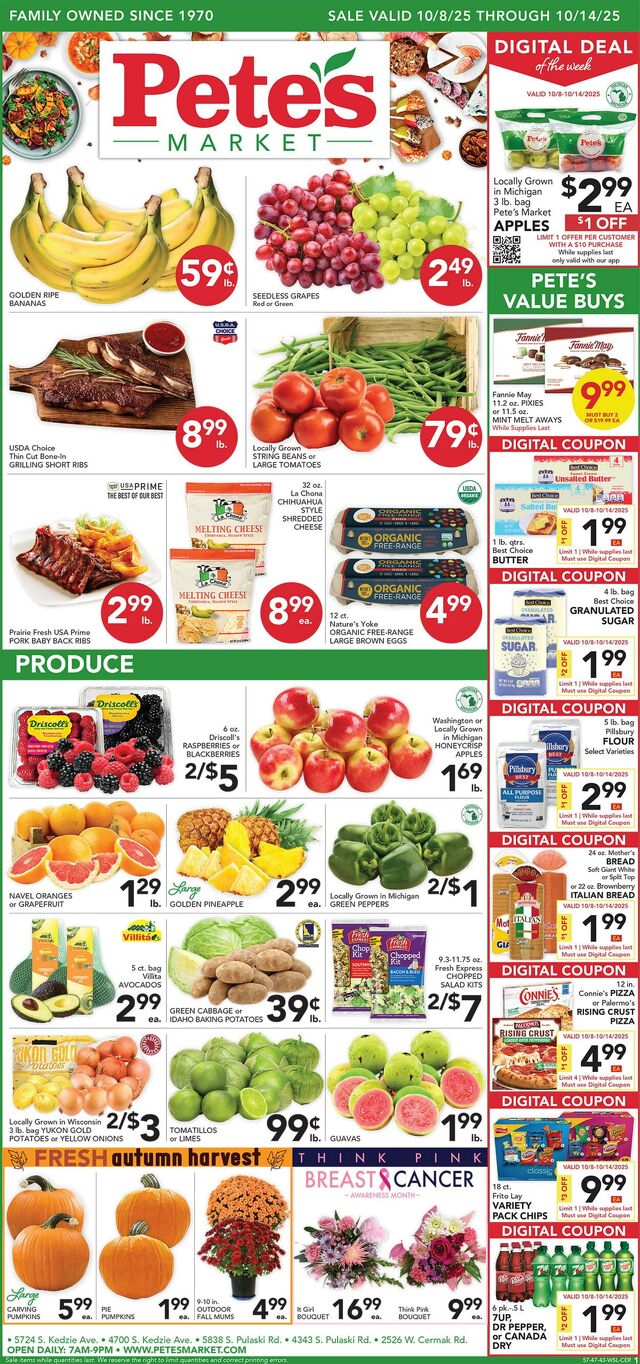 Catalogue Pete's Fresh Market from 10/01/2025