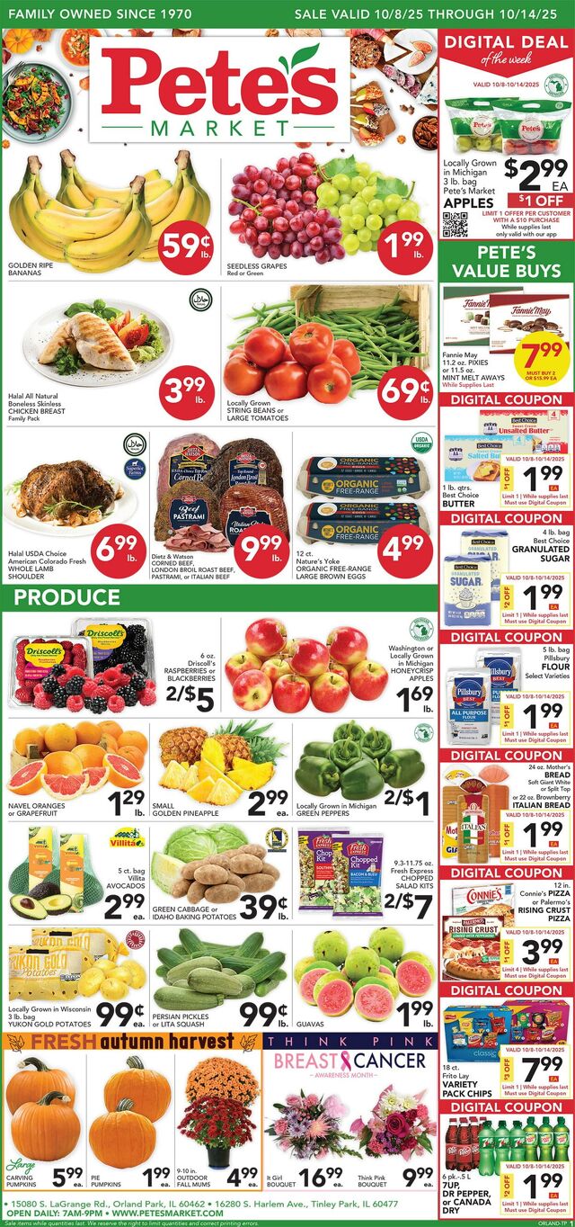 Catalogue Pete's Fresh Market from 10/01/2025