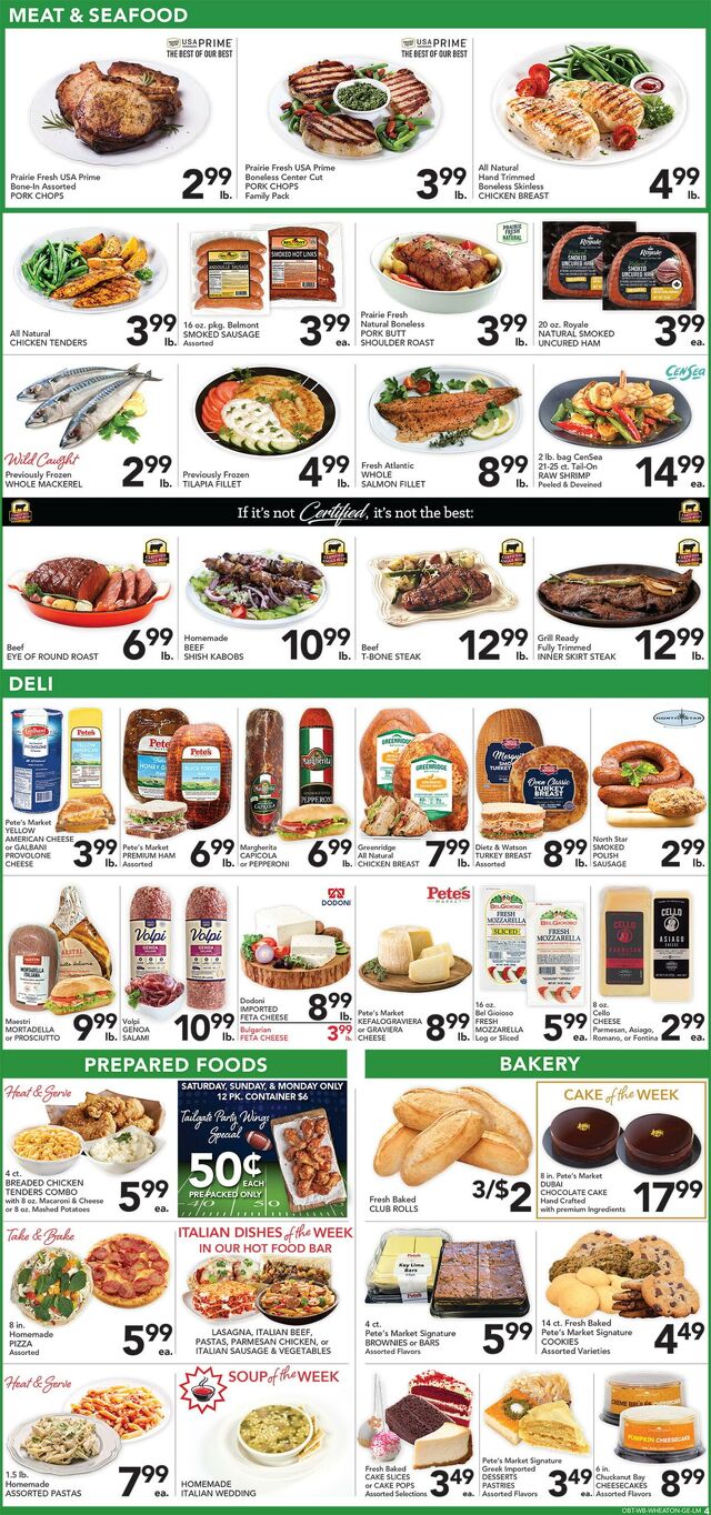 Catalogue Pete's Fresh Market from 10/01/2025