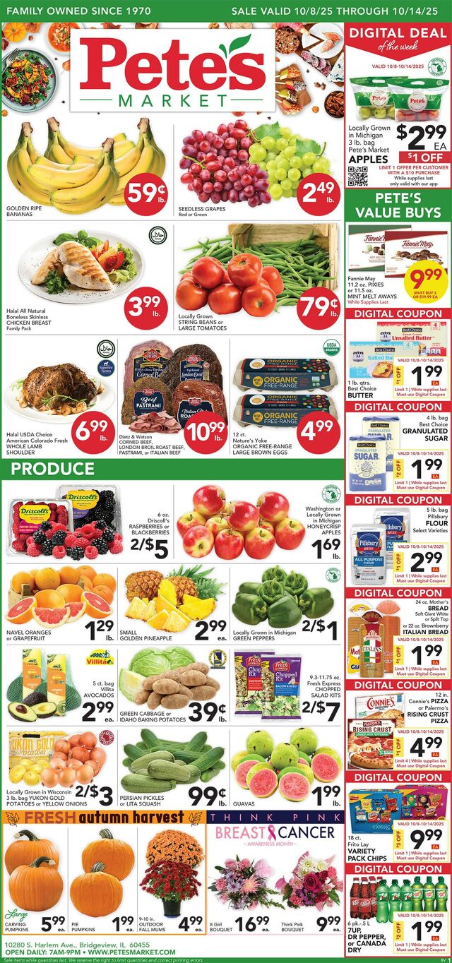 Catalogue Pete's Fresh Market from 10/01/2025