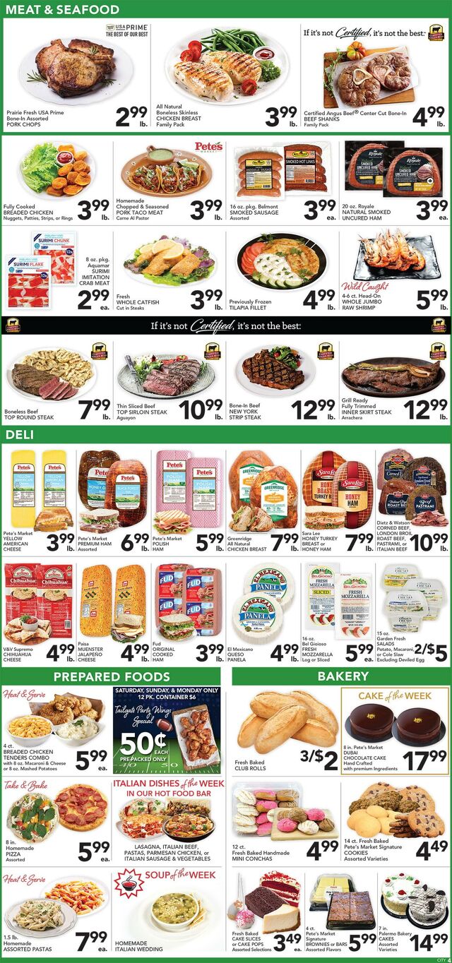 Catalogue Pete's Fresh Market from 10/01/2025