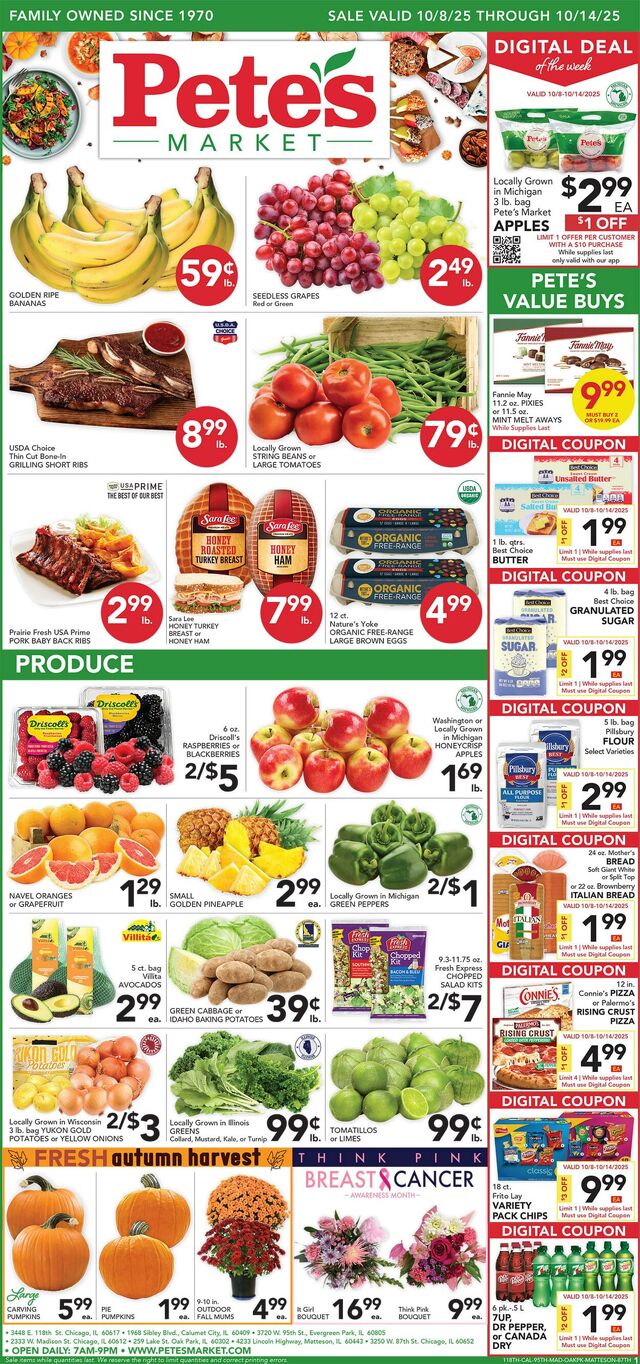 Catalogue Pete's Fresh Market from 10/08/2025
