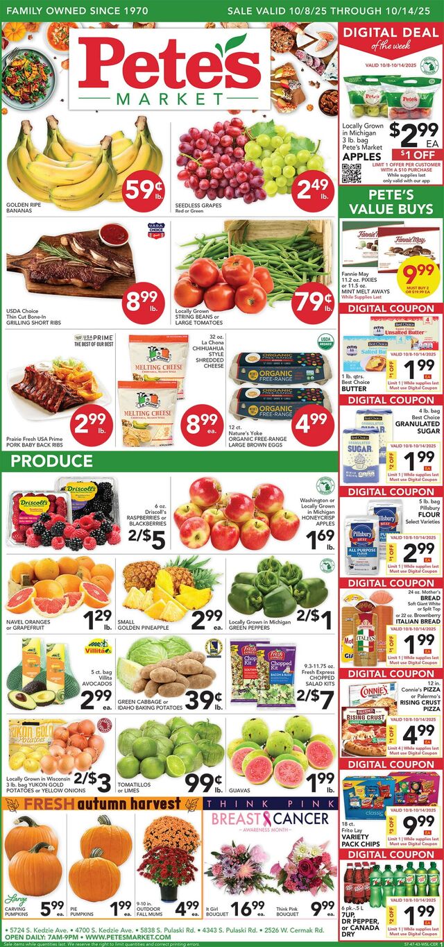 Catalogue Pete's Fresh Market from 10/08/2025