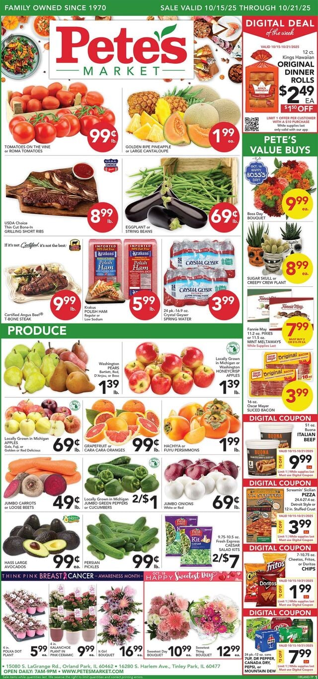 Catalogue Pete's Fresh Market from 10/15/2025