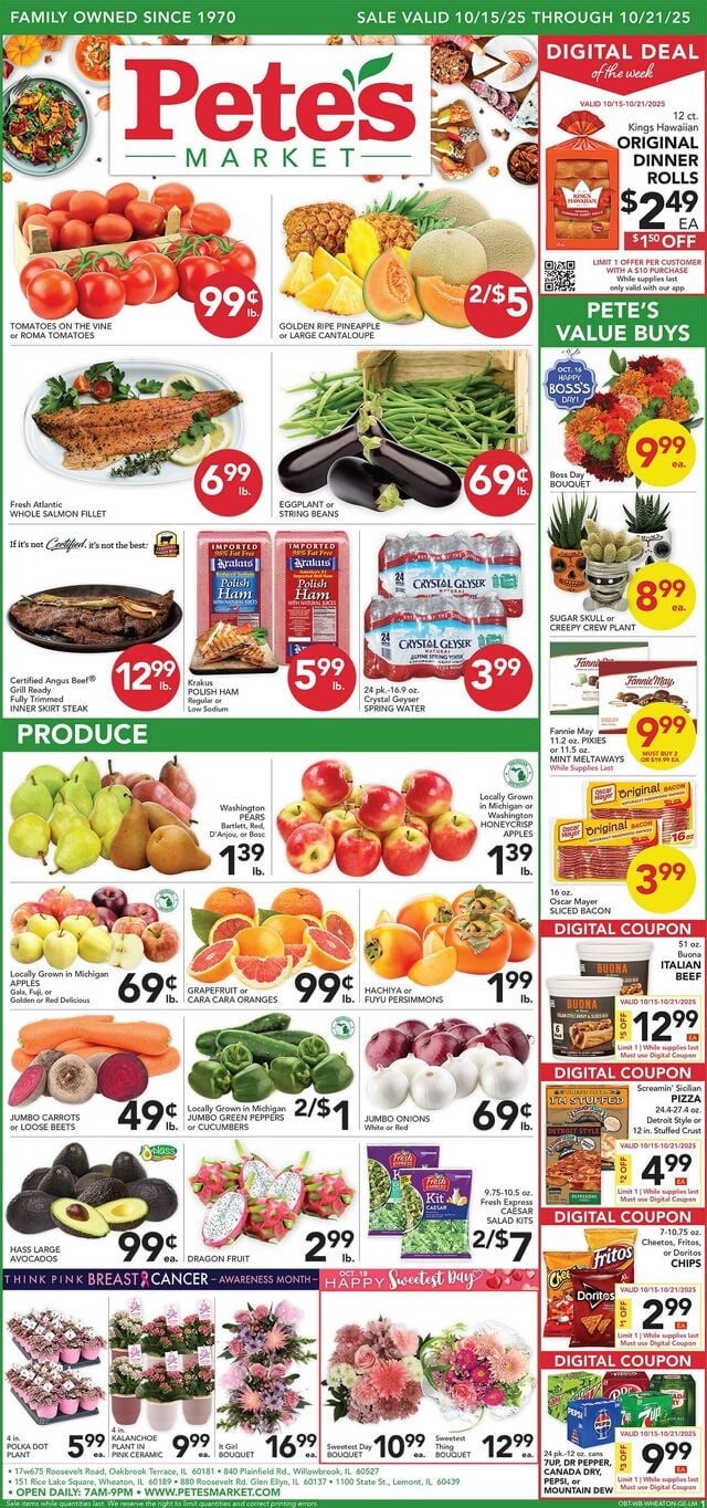 Catalogue Pete's Fresh Market from 10/15/2025