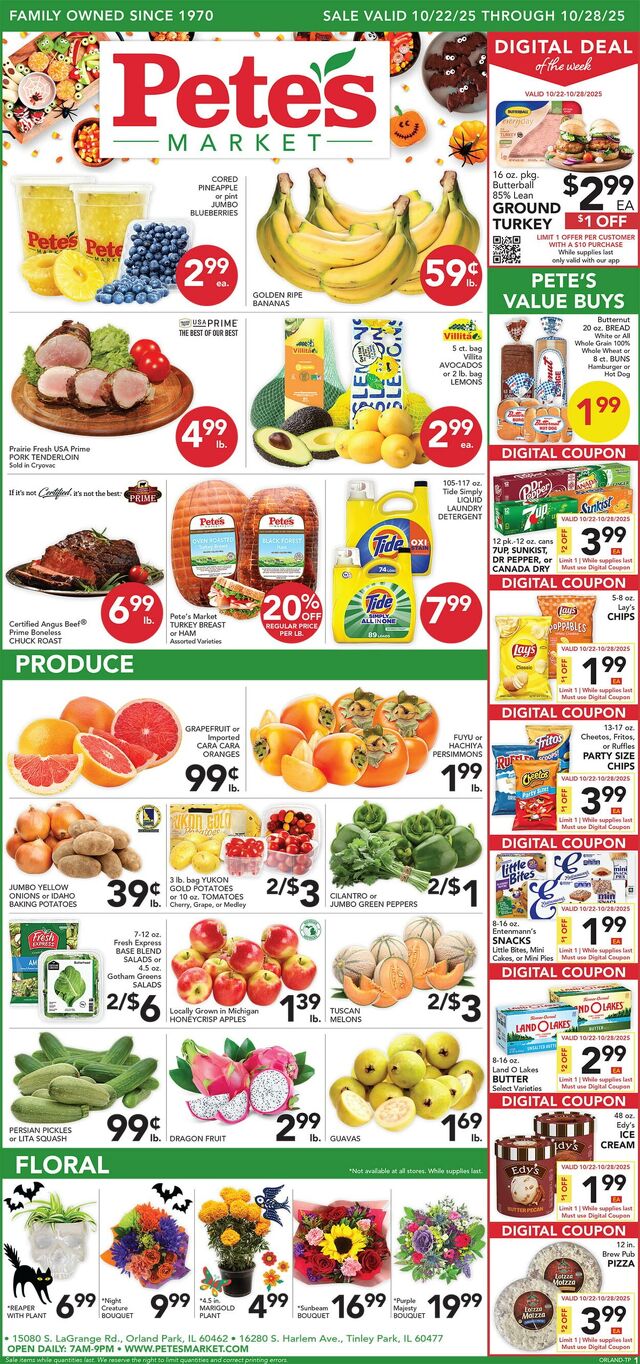 Catalogue Pete's Fresh Market from 10/22/2025