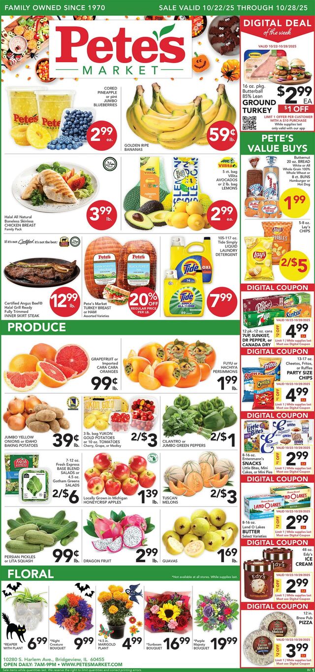 Catalogue Pete's Fresh Market from 10/22/2025
