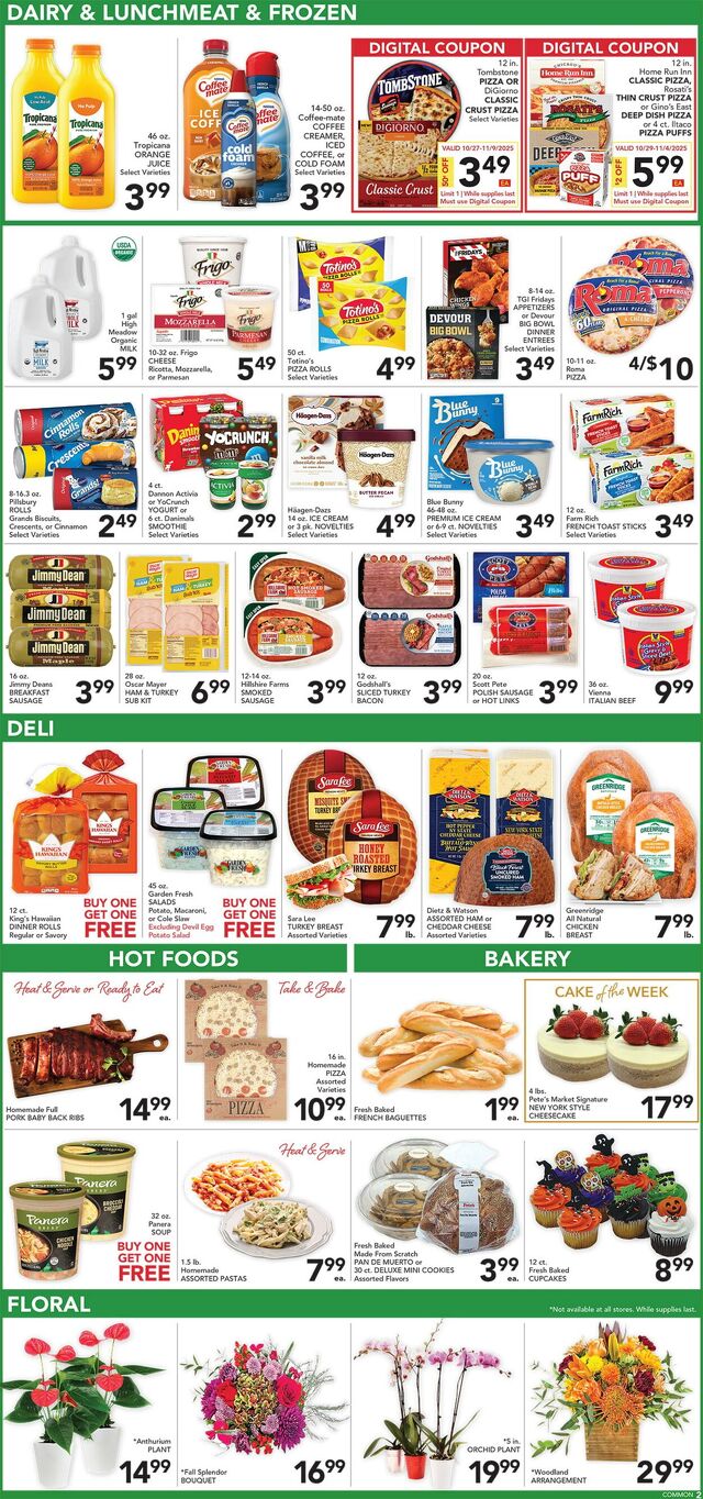 Catalogue Pete's Fresh Market from 10/22/2025
