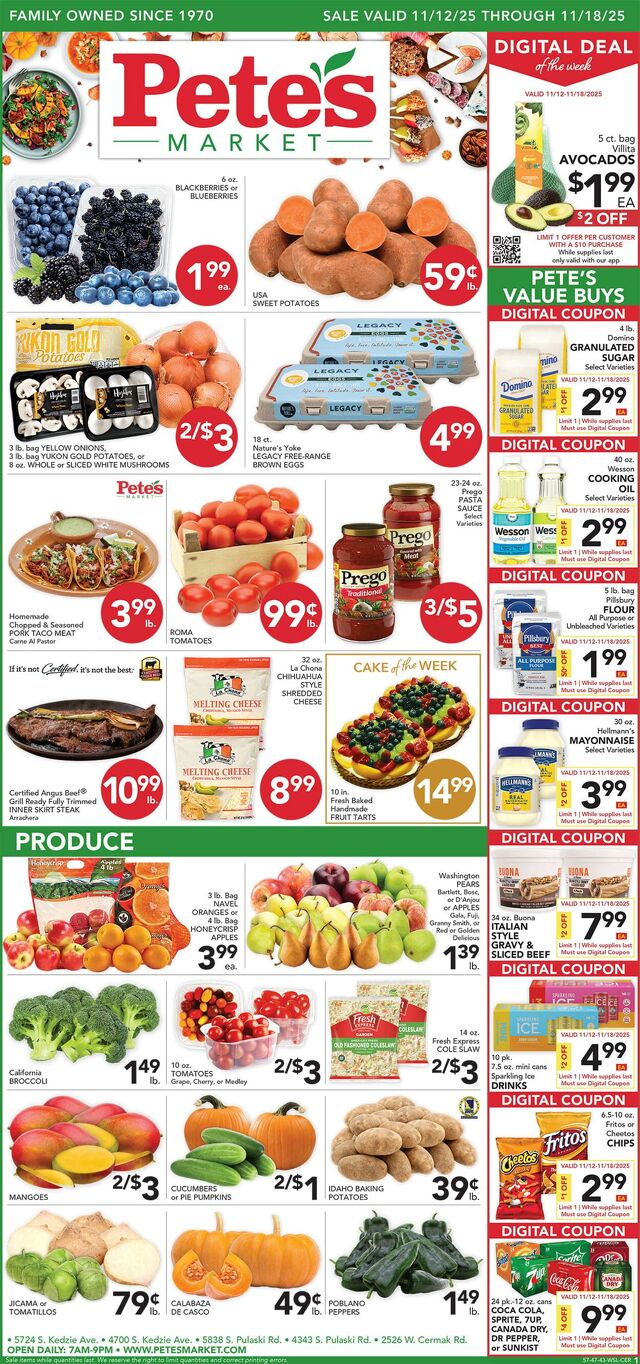 Catalogue Pete's Fresh Market from 11/12/2025