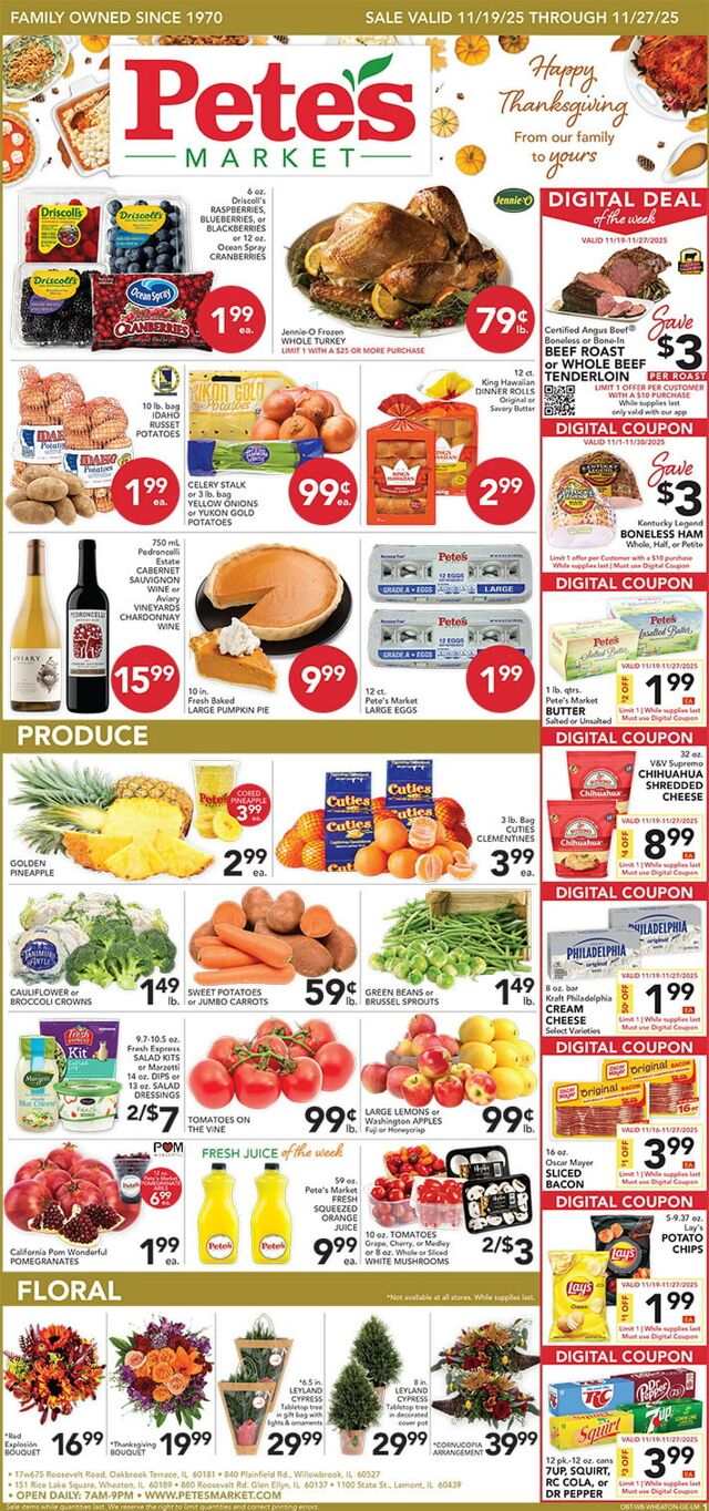 Catalogue Pete's Fresh Market from 11/19/2025