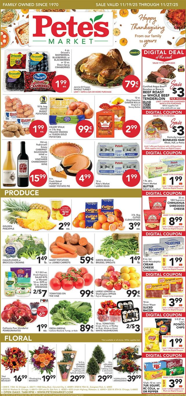 Catalogue Pete's Fresh Market from 11/19/2025