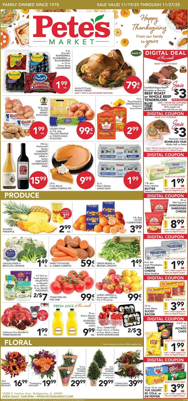 Catalogue Pete's Fresh Market from 11/19/2025