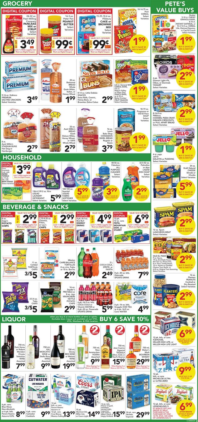 Catalogue Pete's Fresh Market from 12/03/2025