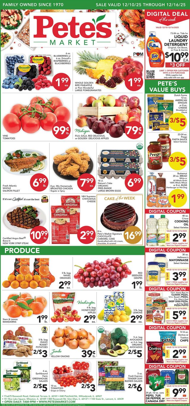Catalogue Pete's Fresh Market from 12/03/2025