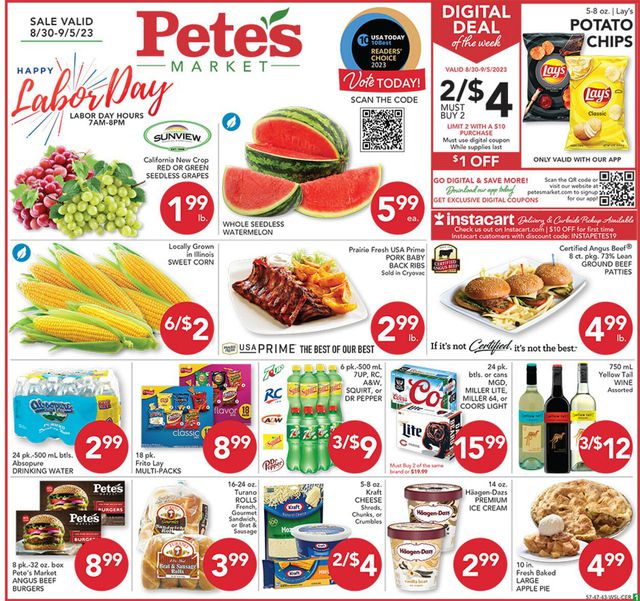 Catalogue Pete's Fresh Market from 08/30/2023