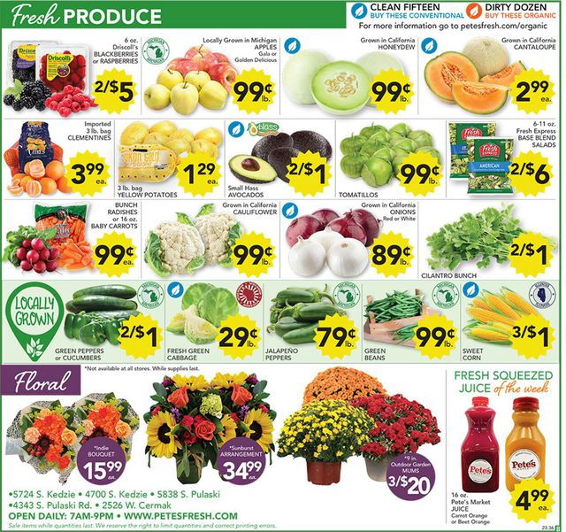Catalogue Pete's Fresh Market from 09/06/2023