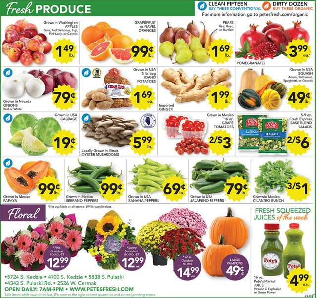 Catalogue Pete's Fresh Market from 09/20/2023