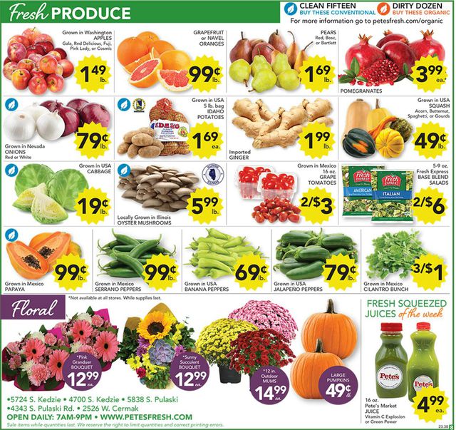 Catalogue Pete's Fresh Market from 09/20/2023