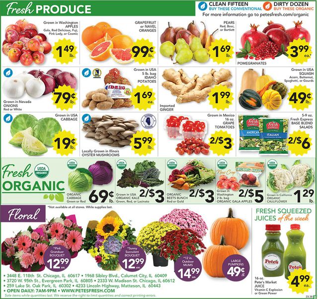 Catalogue Pete's Fresh Market from 09/20/2023