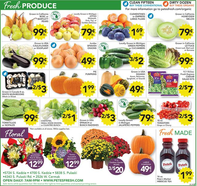 Catalogue Pete's Fresh Market from 09/27/2023