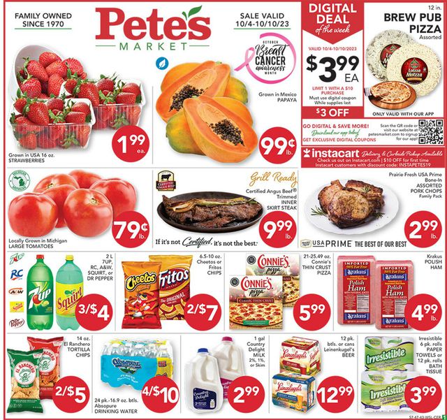 Catalogue Pete's Fresh Market from 10/04/2023
