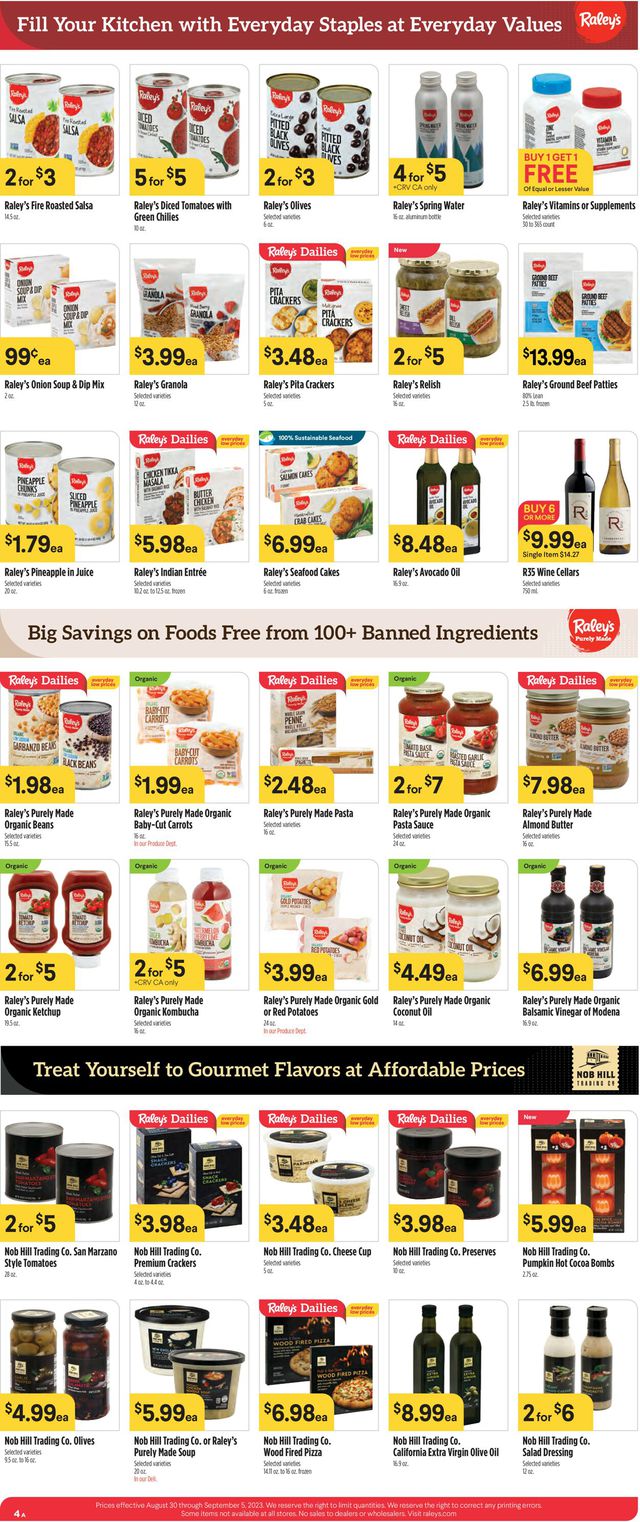 Catalogue Raley's from 08/30/2023