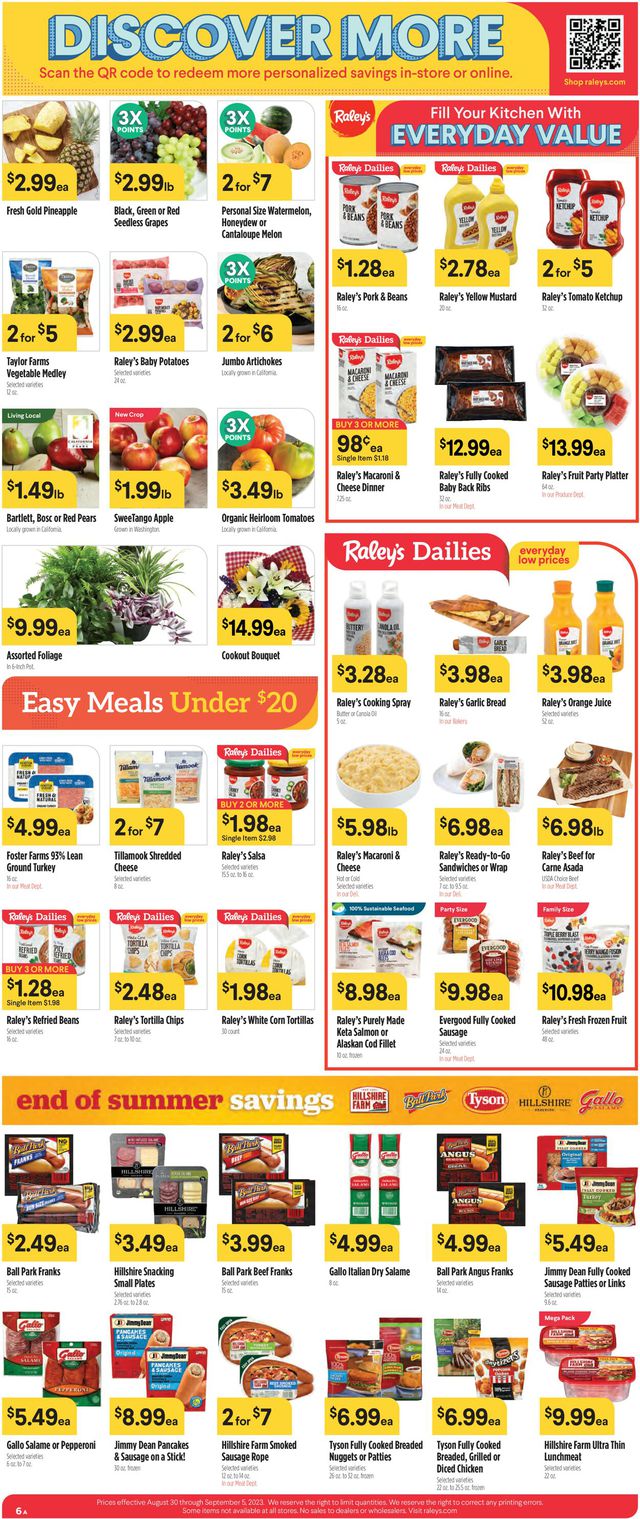 Catalogue Raley's from 08/30/2023