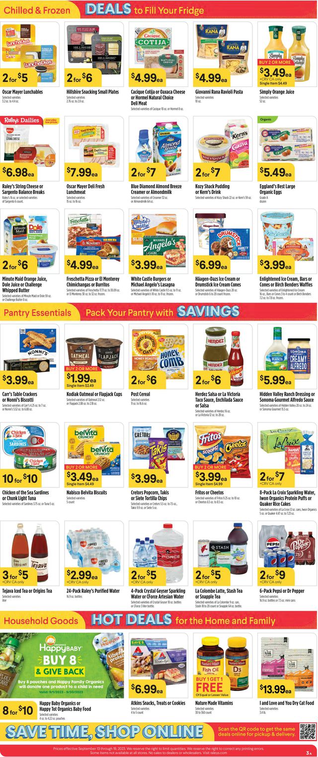 Catalogue Raley's from 09/13/2023