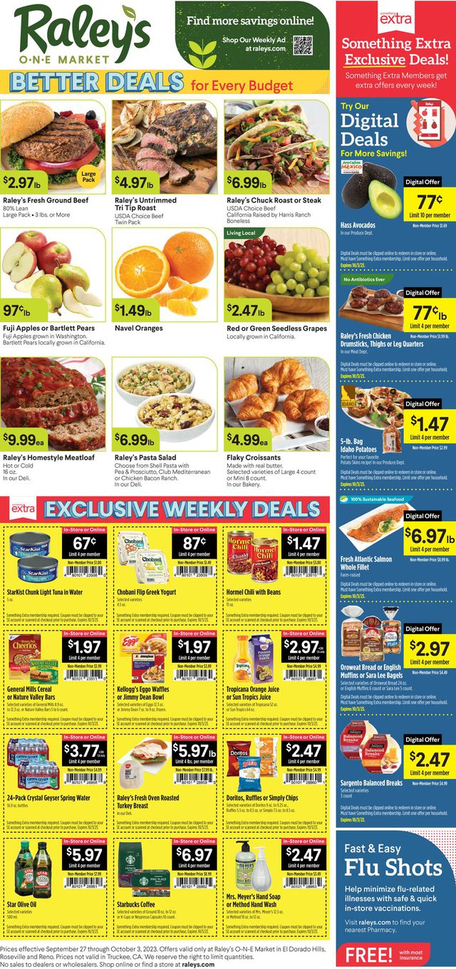Catalogue Raley's from 09/27/2023