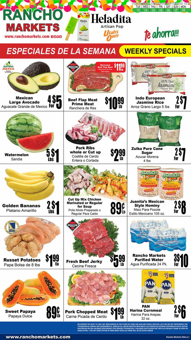Catalogue Rancho Markets from 09/12/2023