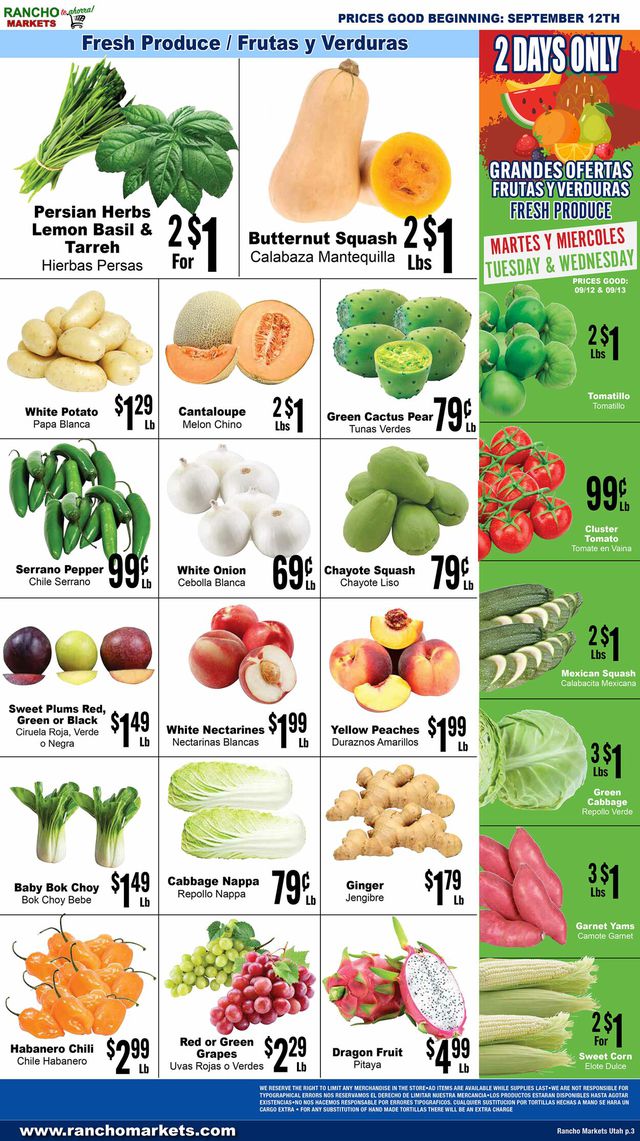 Catalogue Rancho Markets from 09/12/2023