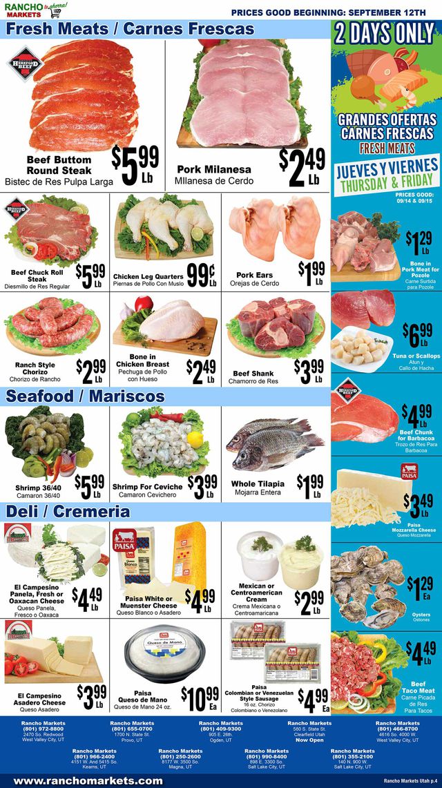 Catalogue Rancho Markets from 09/12/2023